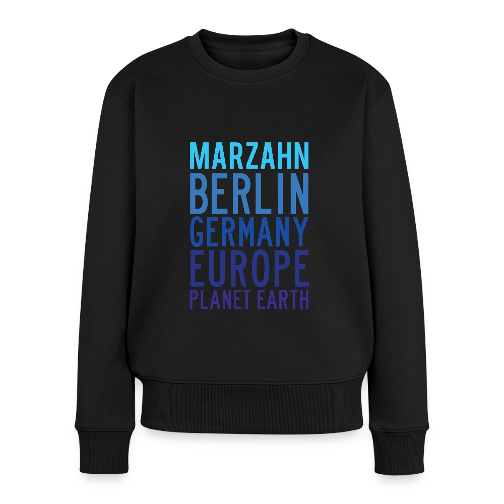 Marzahn Planet Earth - Frauen Premium Pullover - Schwarz