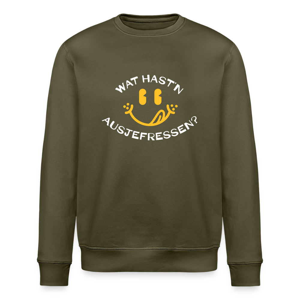 Wat Hast’n Ausjefressen - Unisex Bio Sweatshirt - Khaki