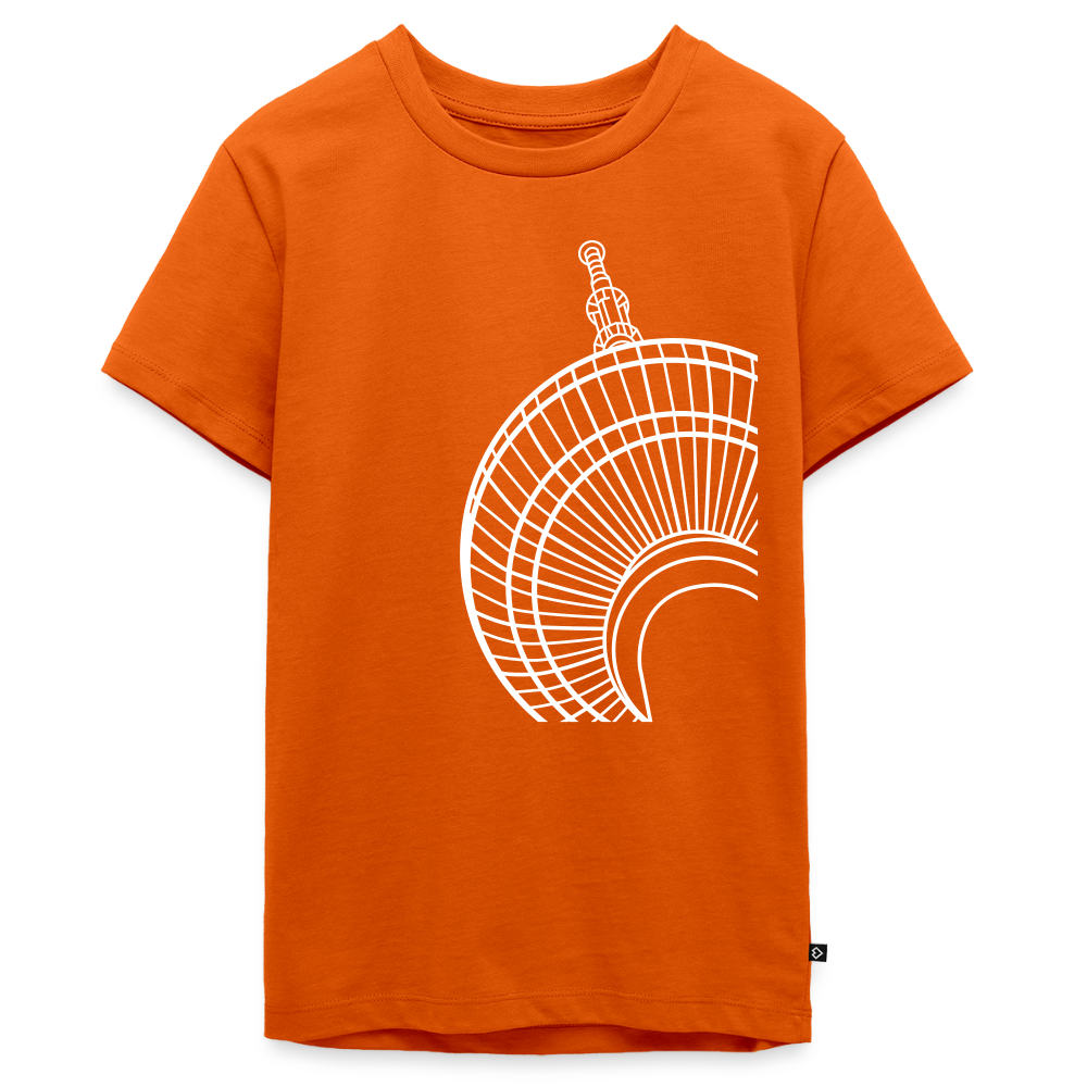 Der Turm von unten - weiß - Teenager Premium T-Shirt - Orange