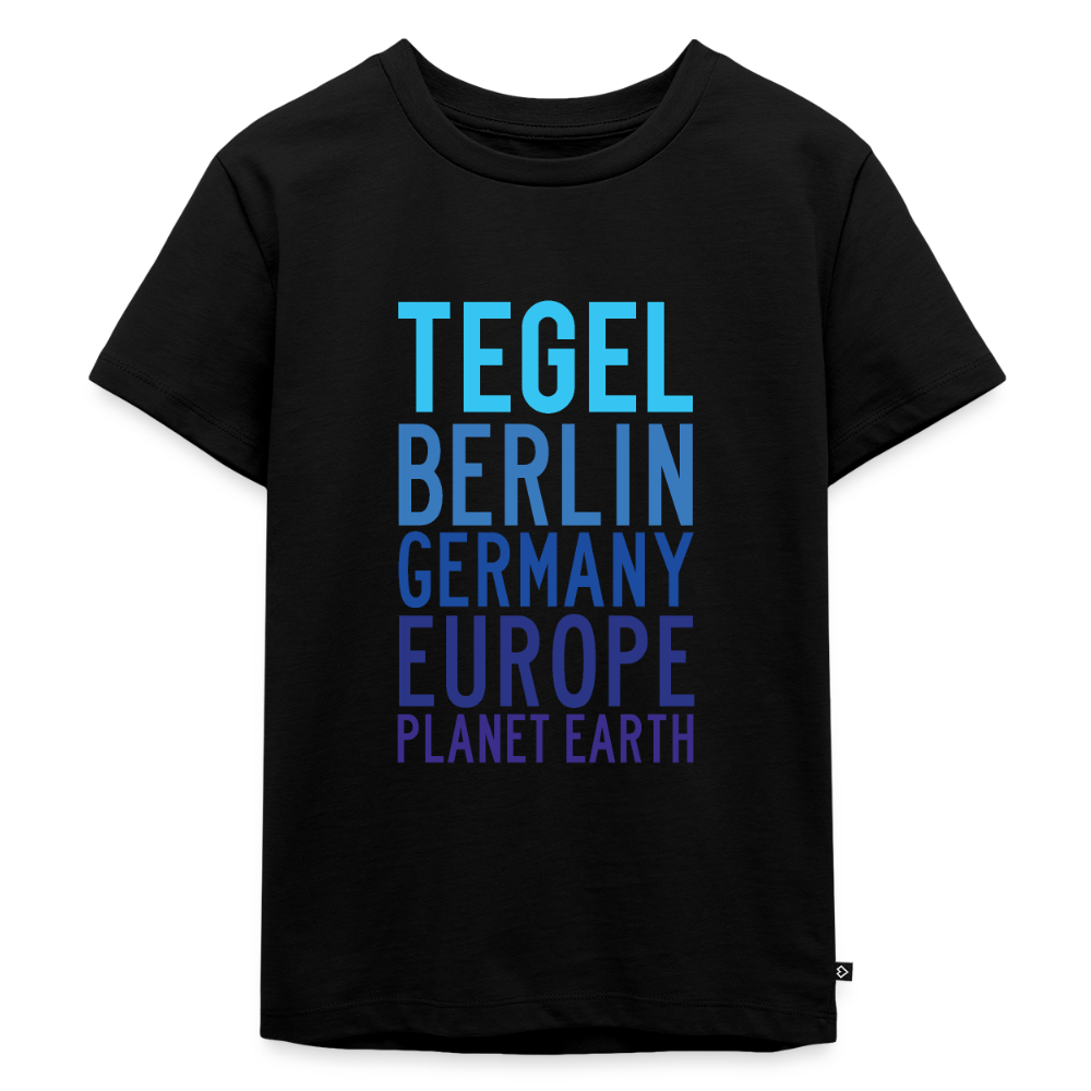 Tegel Planet Earth - Kinder Premium T-Shirt - Schwarz