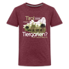 Ein T-Shirt mit Tiergarten-Motiv und dem Spruch Tirol oder Tiergarten.