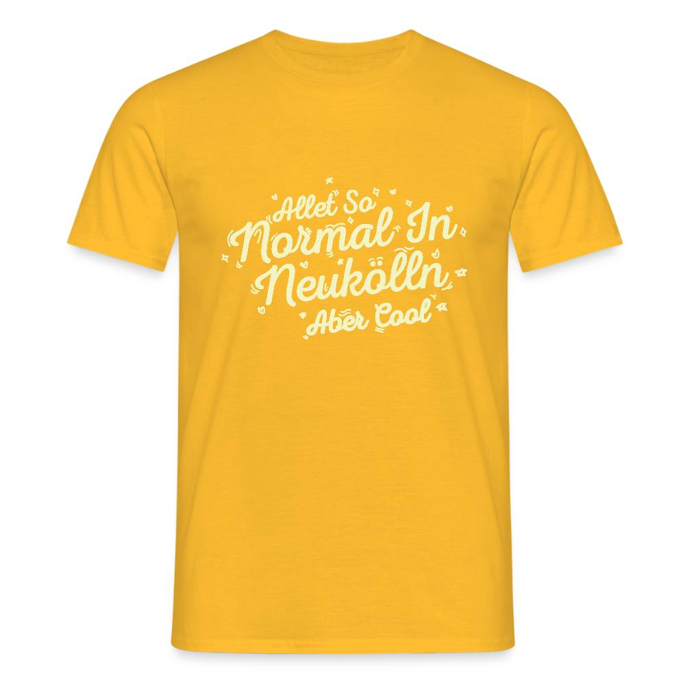 Neukölln is so normal - Männer Premium T-Shirt - Gelb