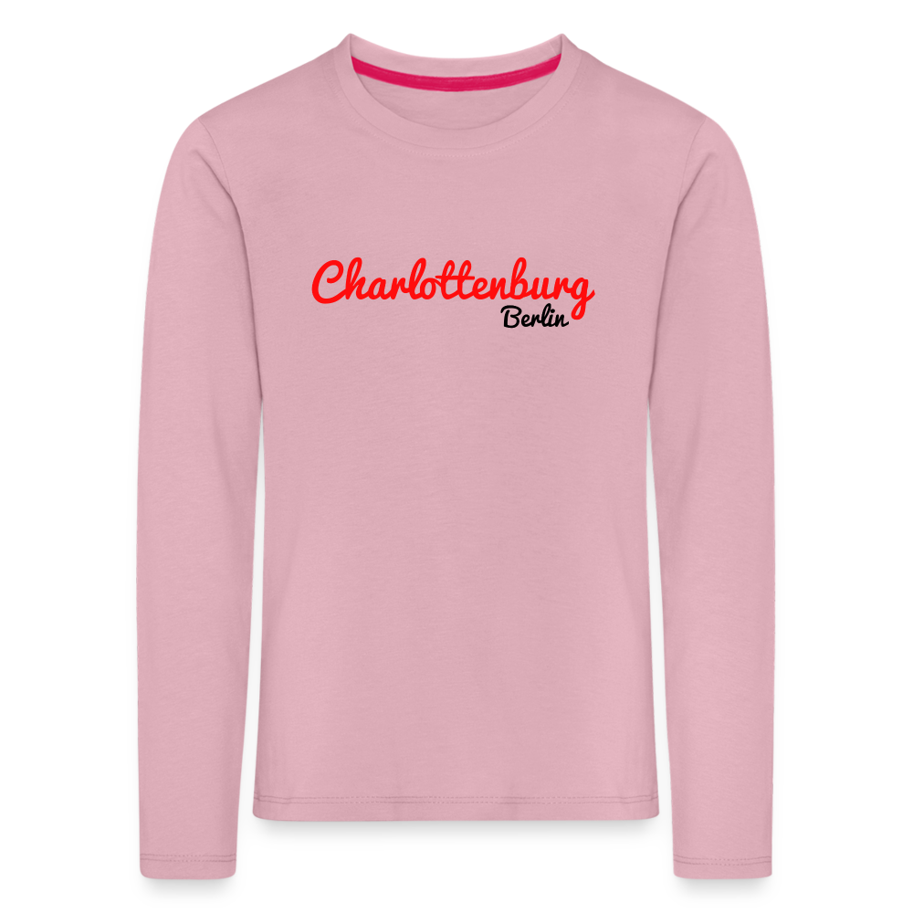 Charlottenburg Berlin - Kinder Langarmshirt - Hellrosa