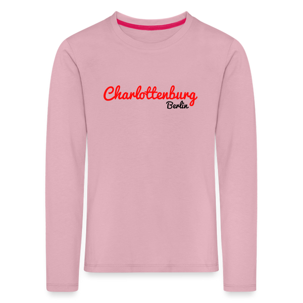 Charlottenburg Berlin - Kinder Langarmshirt - Hellrosa