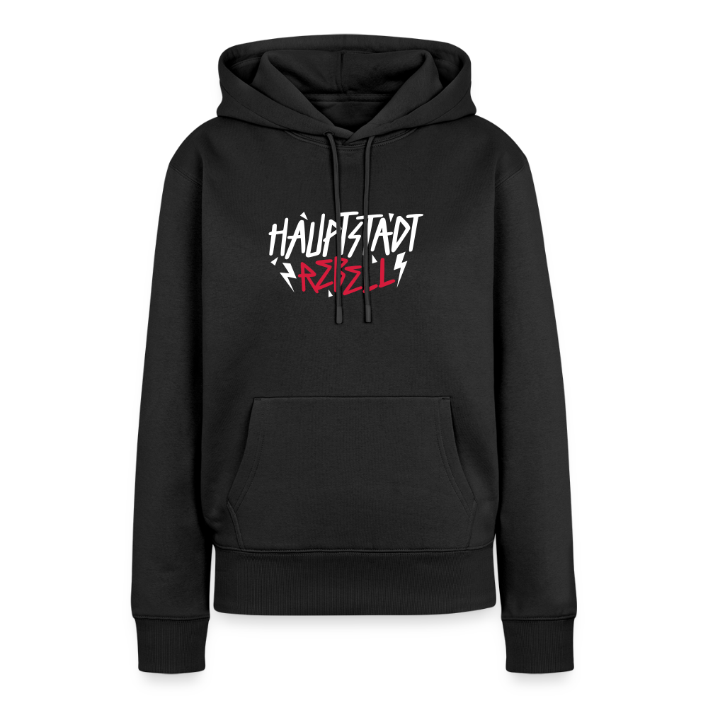Haupstadt Rebell - Frauen Premium Hoodie - Schwarz
