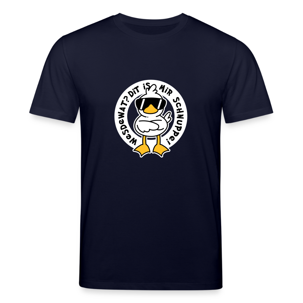 Wesdewat? - Unisex Bio T-Shirt - Navy
