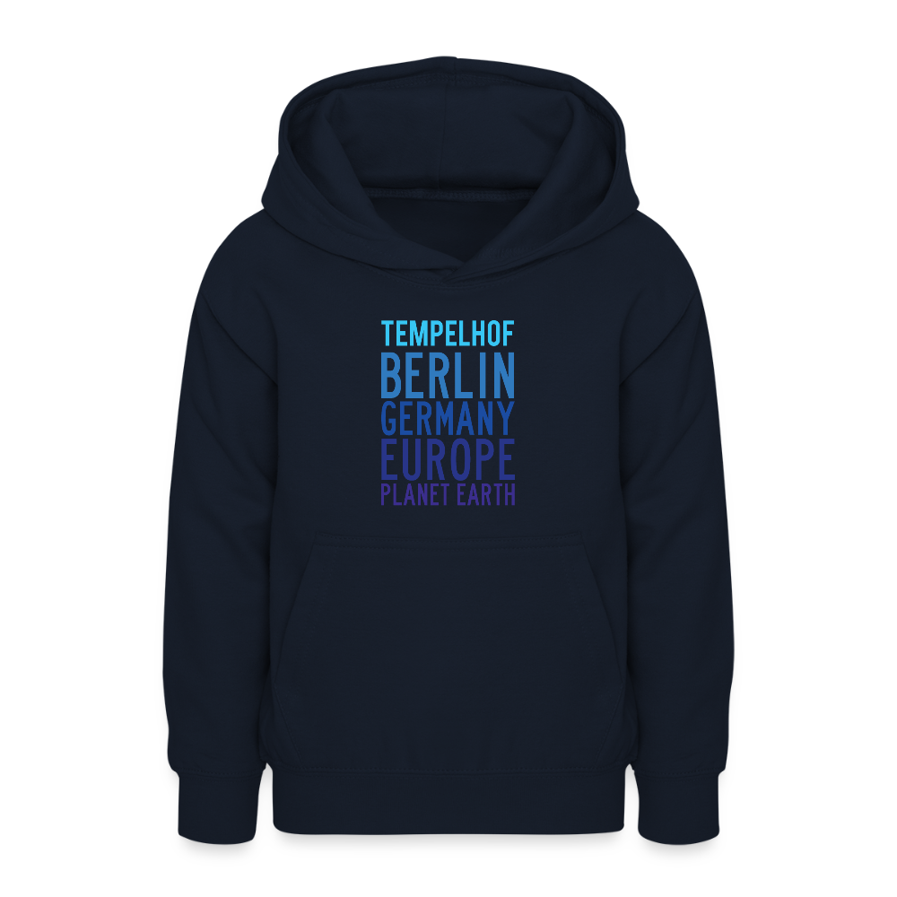 Tempelhof Planet Earth - Teenager Hoodie - Navy
