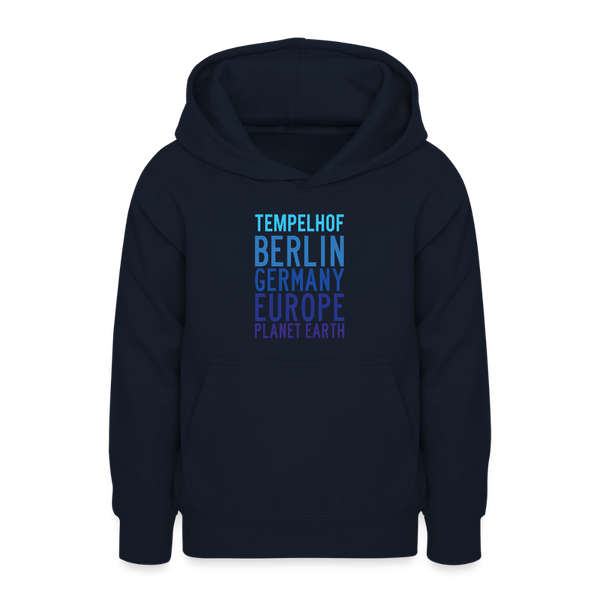 Tempelhof Planet Earth - Teenager Hoodie - Navy