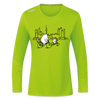 Fahrradtour Berlin - Frauen Sport Langarmshirt - Neongrün