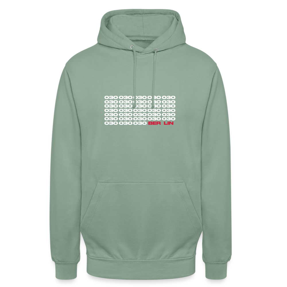 030 Berlin - Unisex Hoodie - Graugrün