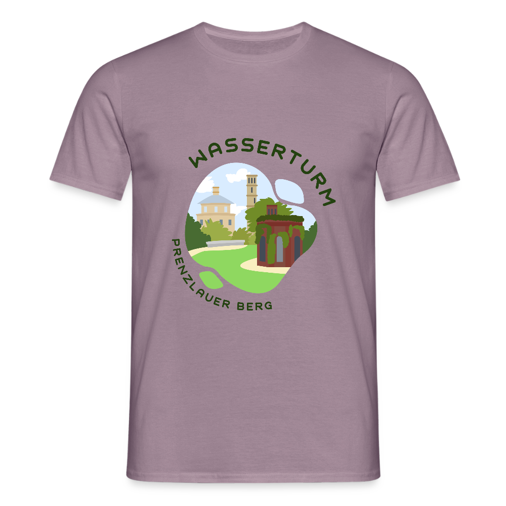 Wasserturm Prenzlauer Berg - Männer Premium T-Shirt - Lilagrau