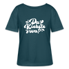 Kiekste - Relaxed Rundhals Frauen Bio-T-Shirt - Dunkles Petrol