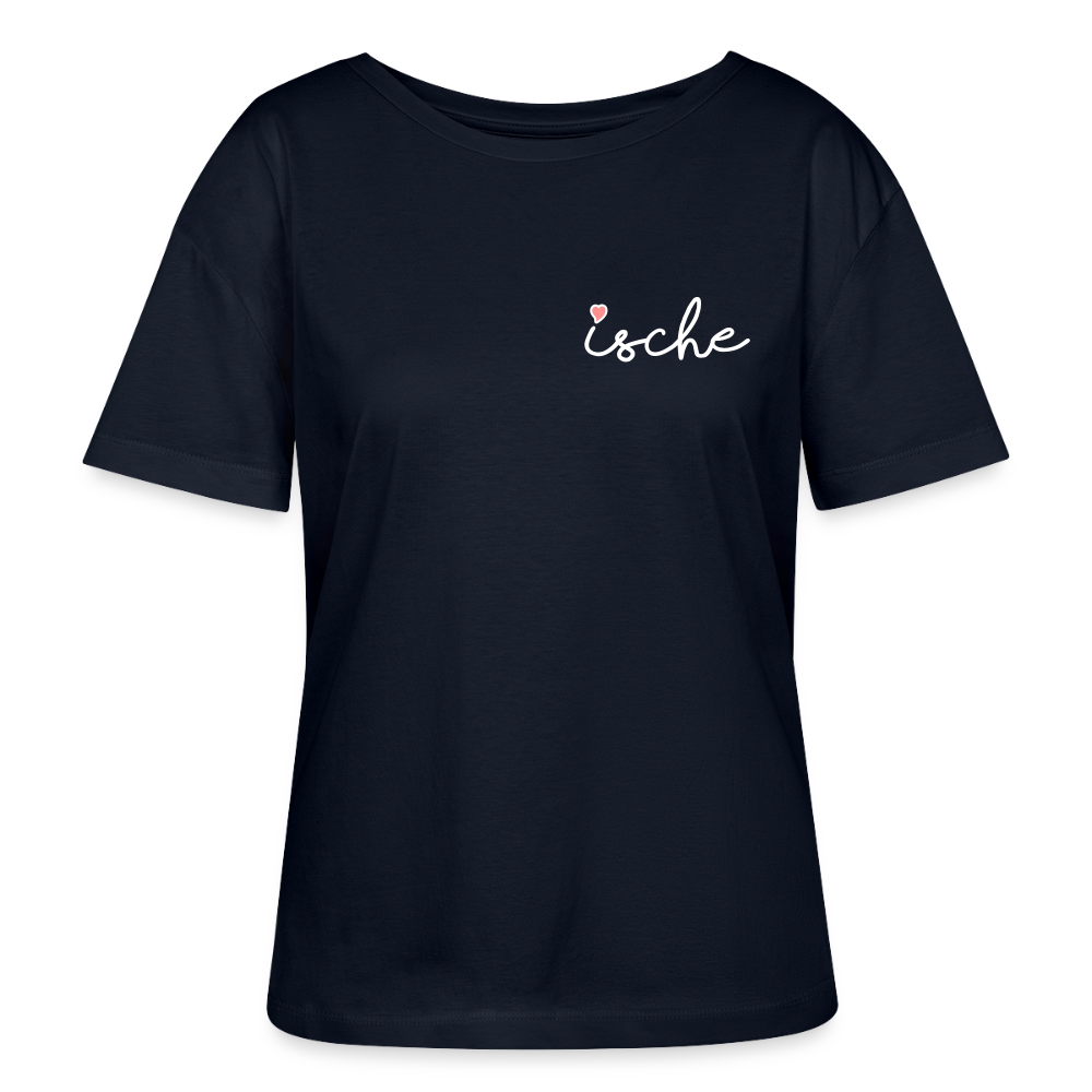 Ische - Relaxed Rundhals Frauen Bio-T-Shirt - Navy