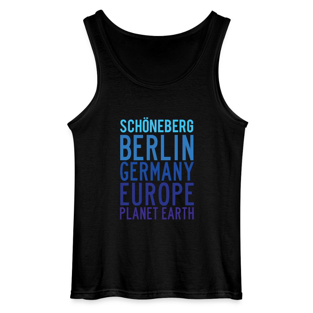 Schöneberg Planet Earth - Männer Tank Top - Schwarz