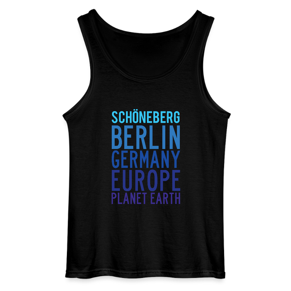 Schöneberg Planet Earth - Männer Tank Top - Schwarz