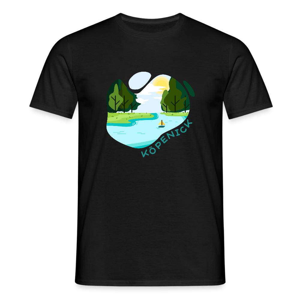 Köpenick am Wasser - Männer Premium T-Shirt - Schwarz