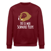 Dit is mir Schnurz Affe - Unisex Bio Sweatshirt - Burgunderrot