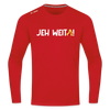 Jeh Weita! - Männer Sport Langamshirt - Rot