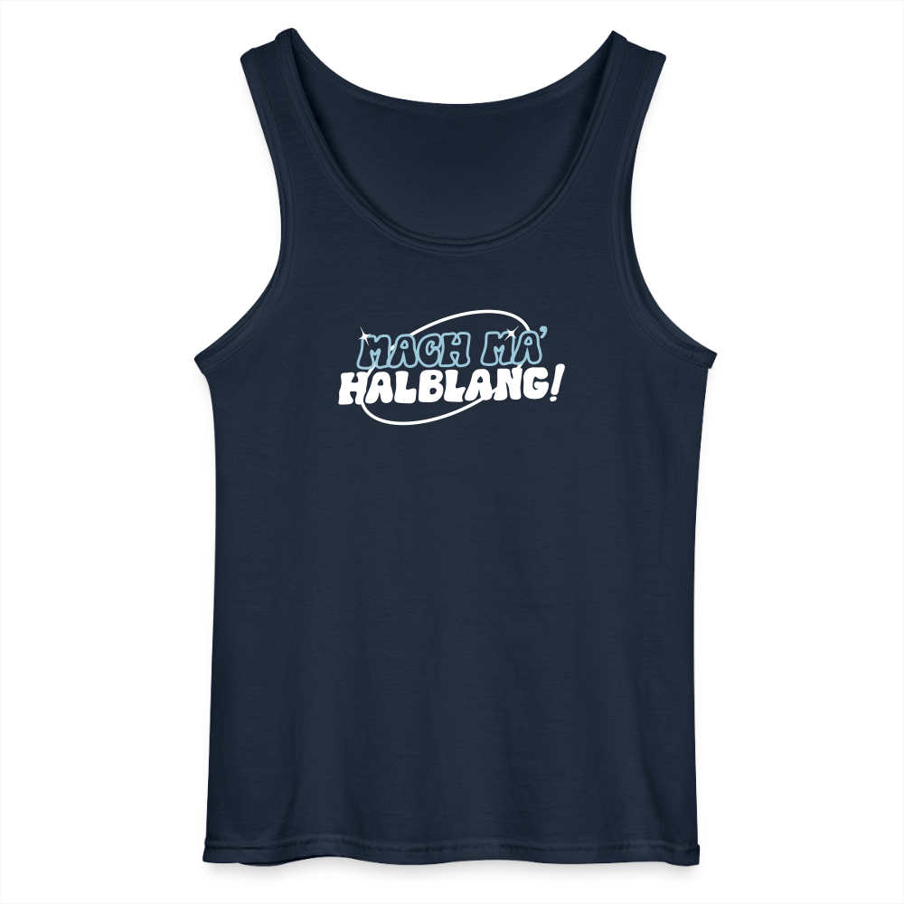 Mach ma’ halblang! - Männer Tank Top - Navy