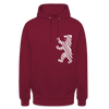 Berliner Bär im Netz - weiß - Unisex Hoodie - Bordeaux