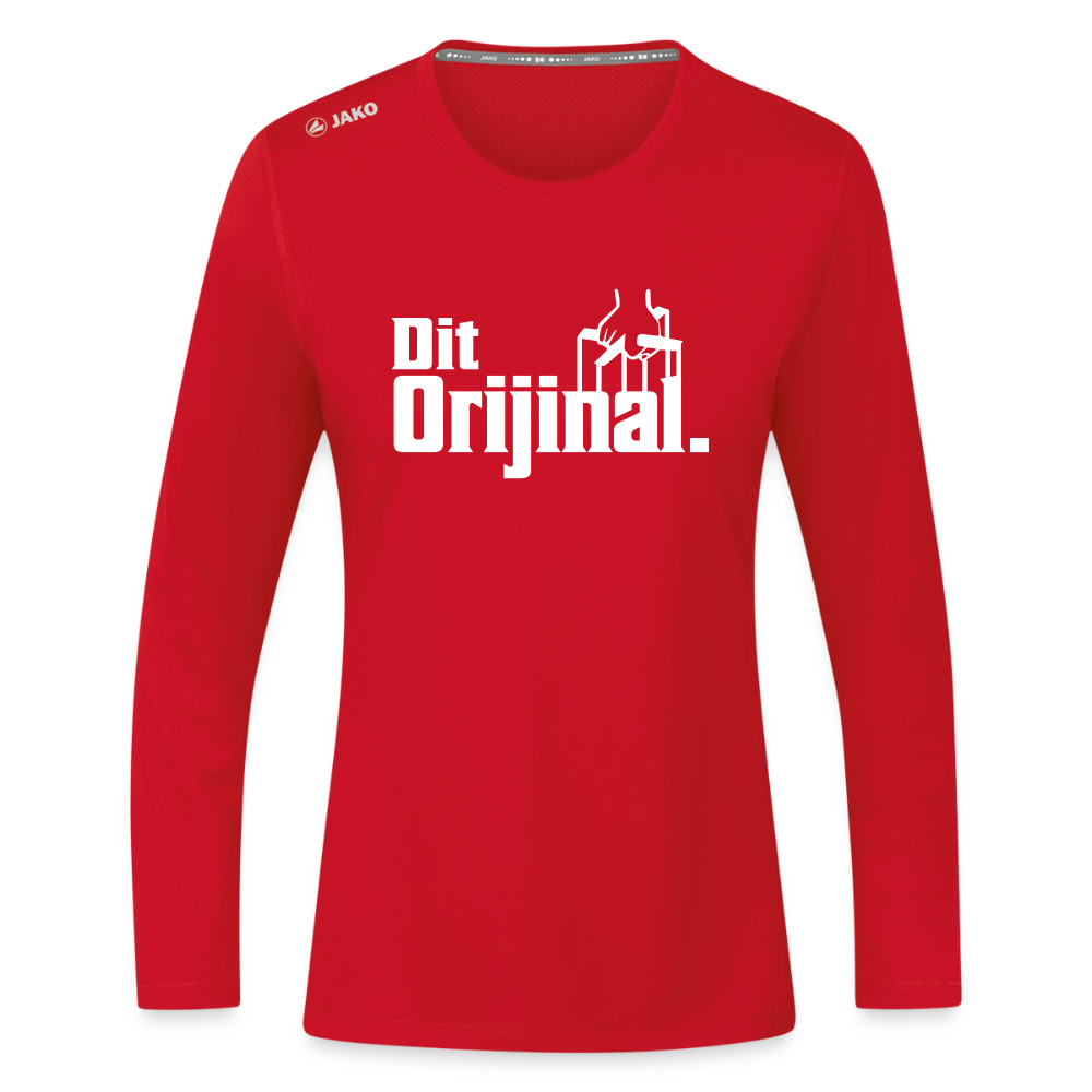 Dit Orijinal - Frauen Sport Langarmshirt - Rot