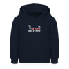 Ick, die Kleene, mach dir Beene! - Kinder Hoodie - Navy