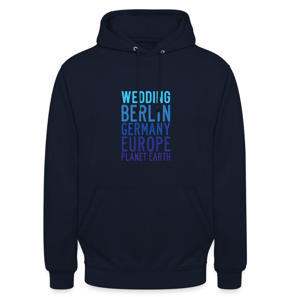 Wedding Planet Earth - Unisex Hoodie - Navy