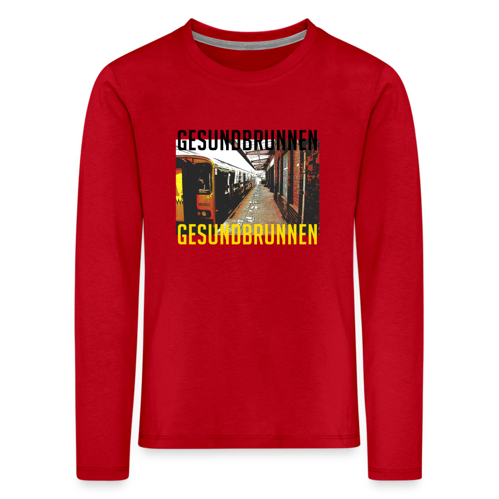 Gesundbrunnen Metro - Kinder Langarmshirt - Rot