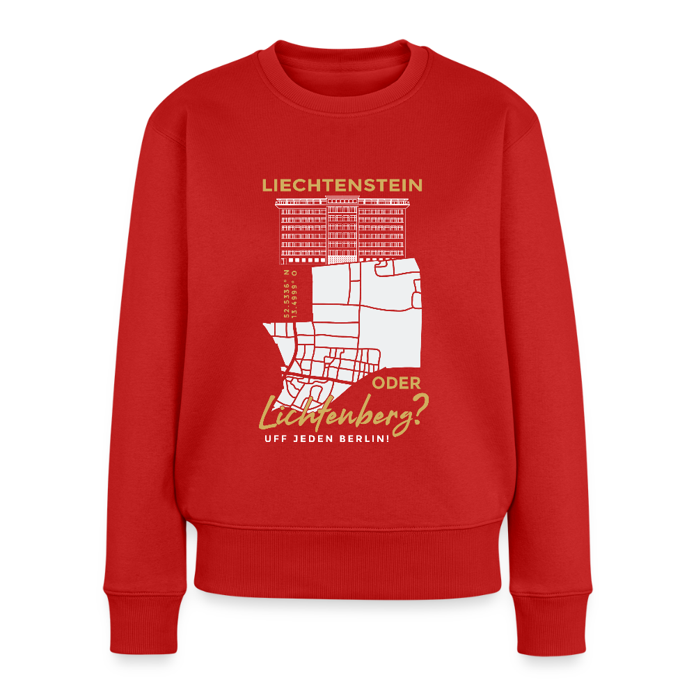 Liechtenstein oder Lichtenberg - Frauen Premium Pullover - Rot