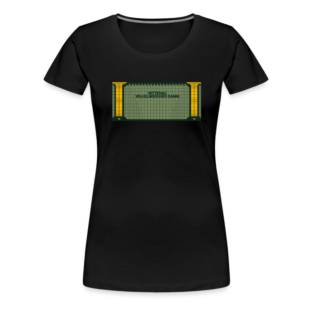 Wittenau Wilhelmsruher Damm - Frauen Premium T-Shirt - Schwarz