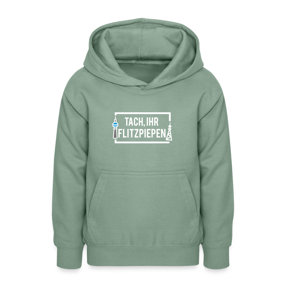 Tach ihr Flitzpiepen - Teenager Hoodie - Graugrün