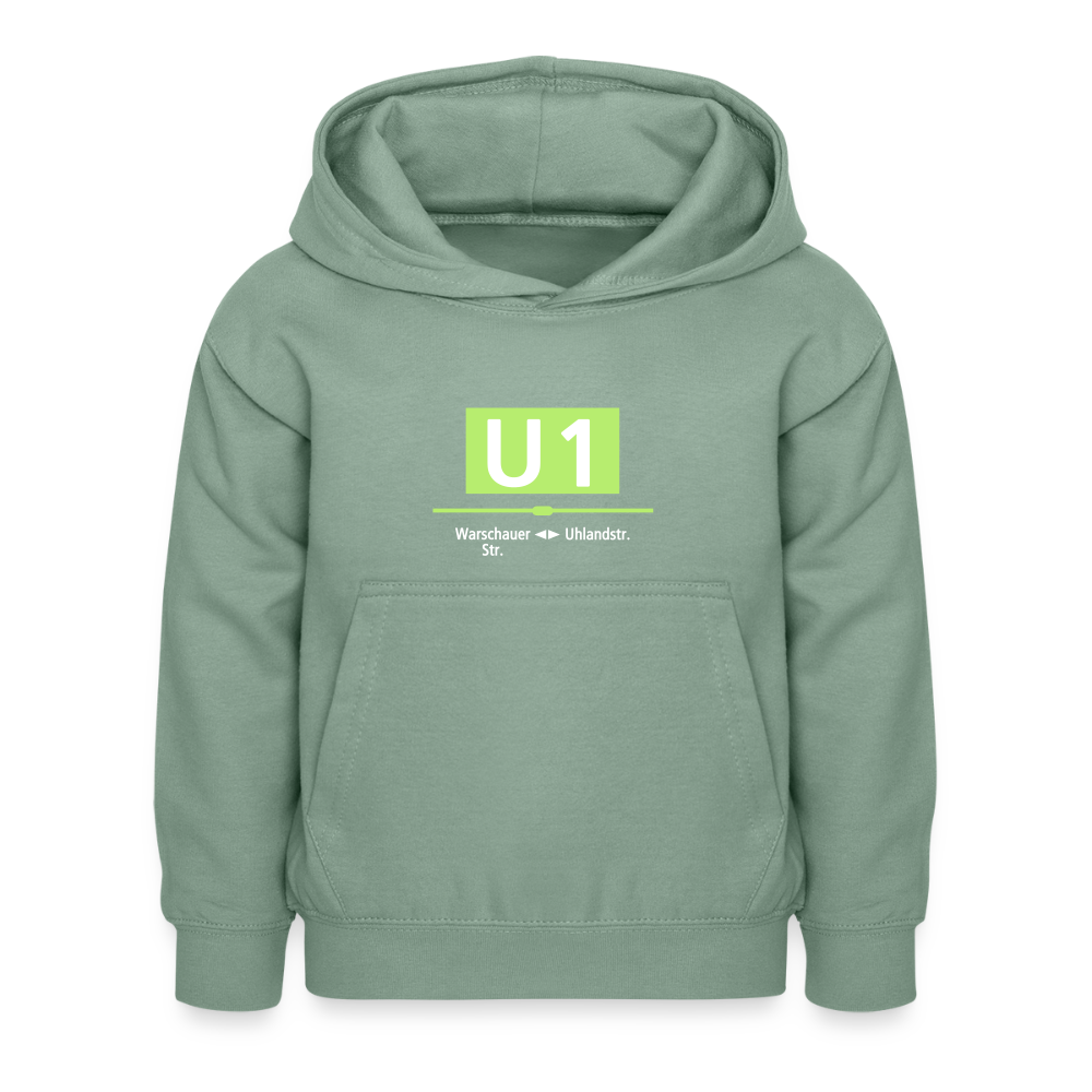 U1 - Kinder Hoodie - Graugrün
