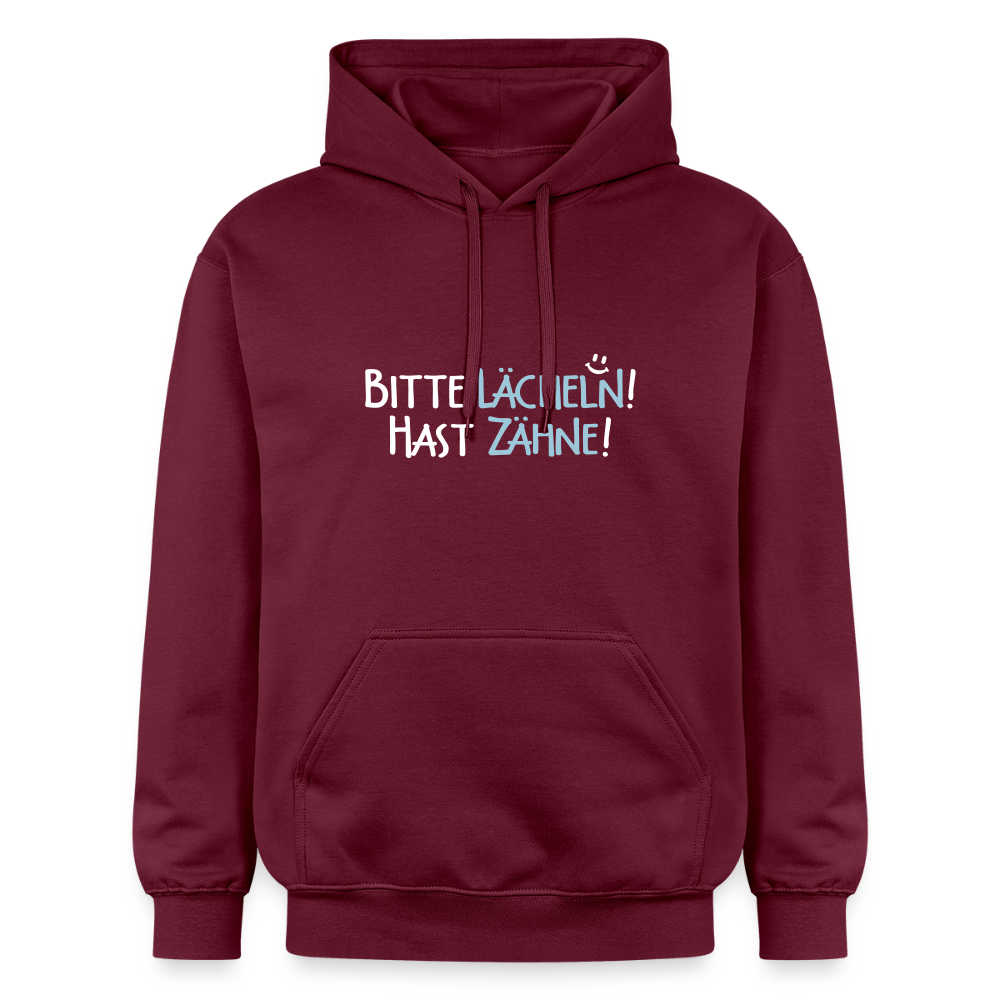 Bitte lächeln! Hast Zähne! - Hoodie - Maroon