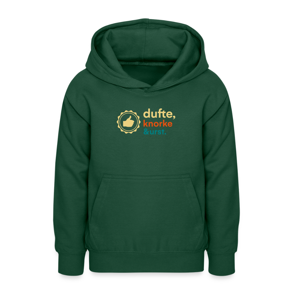 Dufte, Knorke, Urst - Teenager Hoodie - Flaschengrün