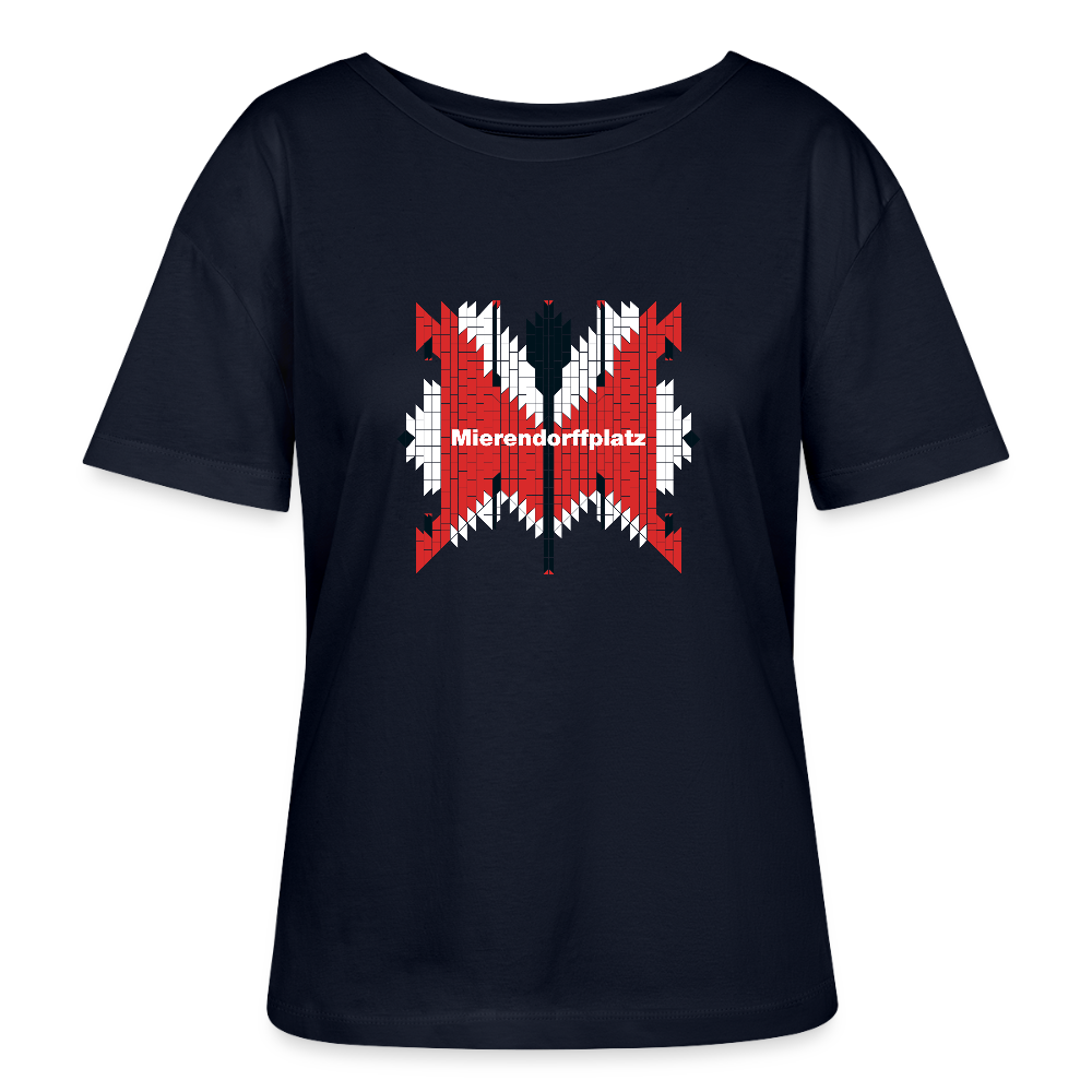 Mierendorffplatz - Relaxed Rundhals Frauen Bio-T-Shirt - Navy