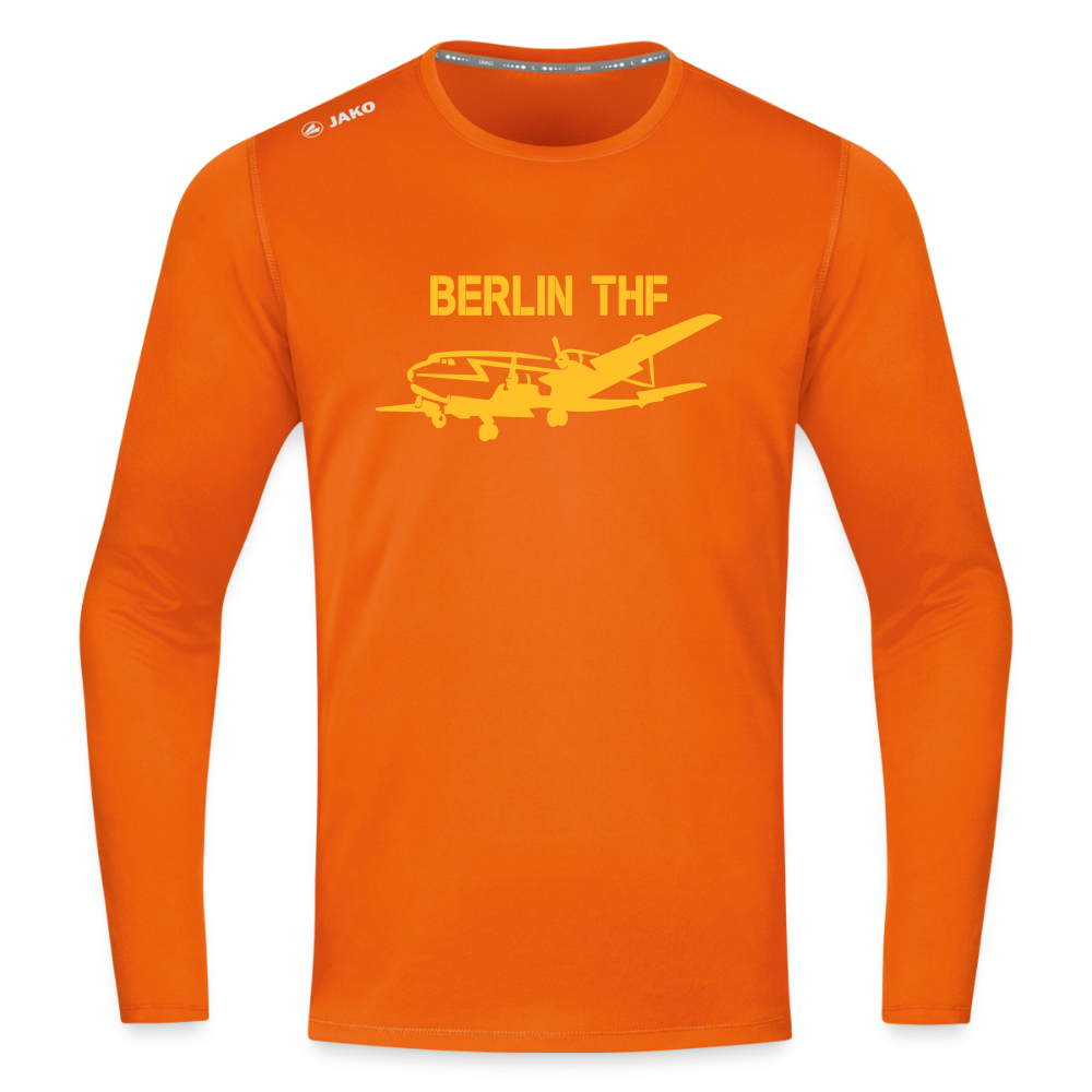 Berlin THF - Männer Sport Langamshirt - Neonorange