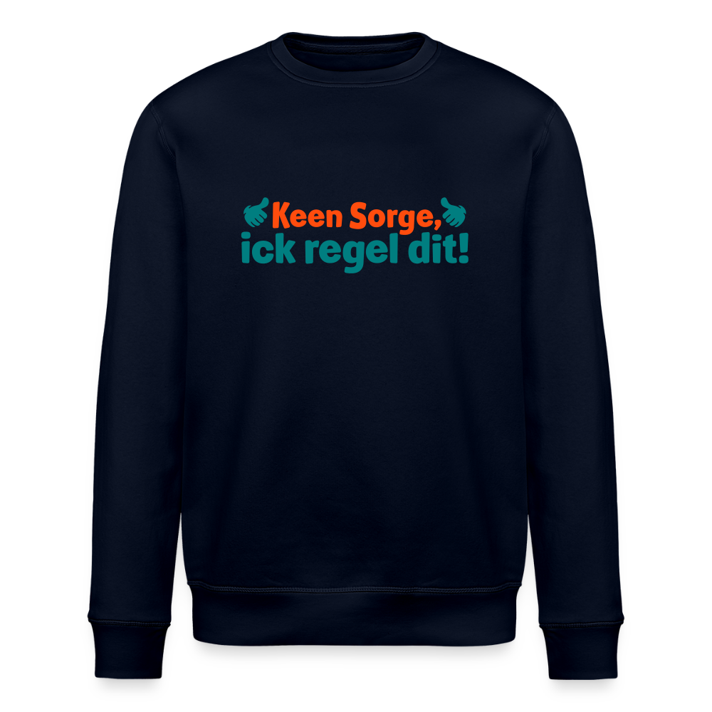Keene Sorge, ick regel dit! - Unisex Bio Sweatshirt - Navy