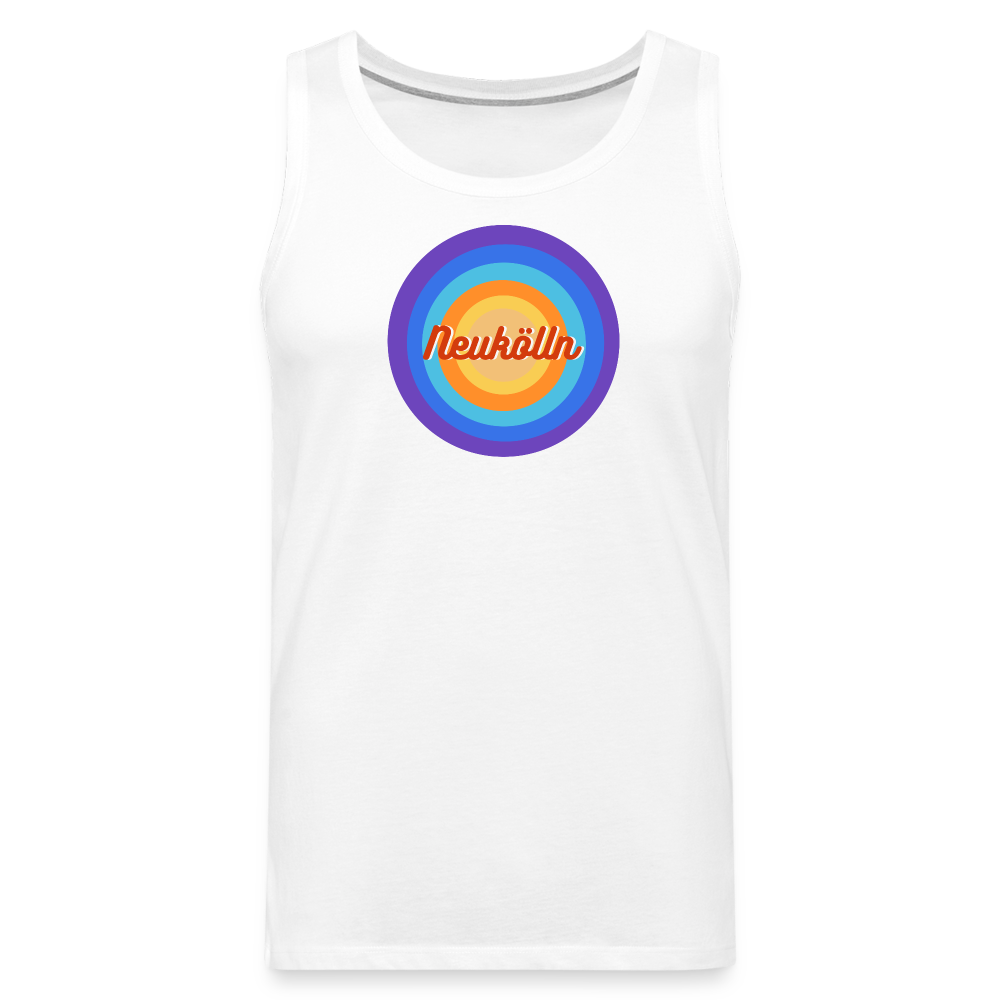 Neukölln Retro - Männer Premium Tank Top - Weiß