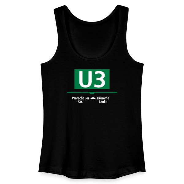 U3 - Frauen Bio Tank Top - Schwarz