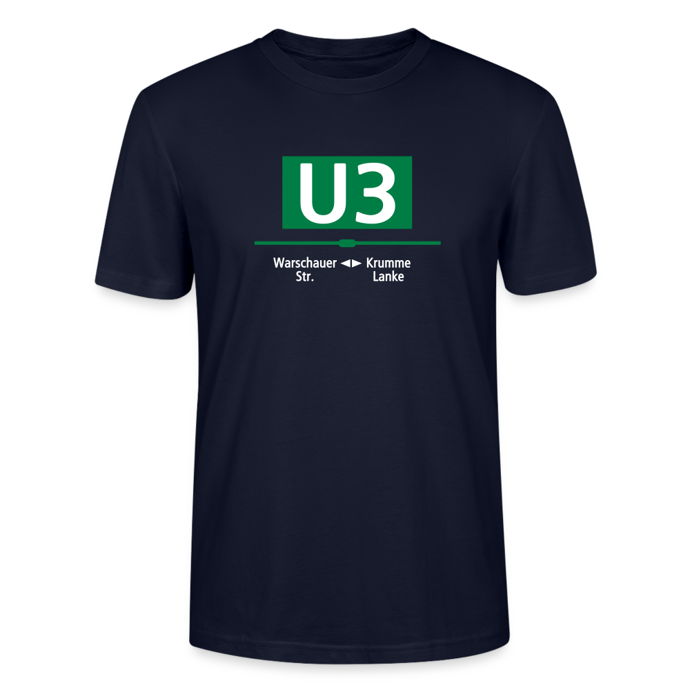 U3 - Männer Bio T-Shirt - Navy