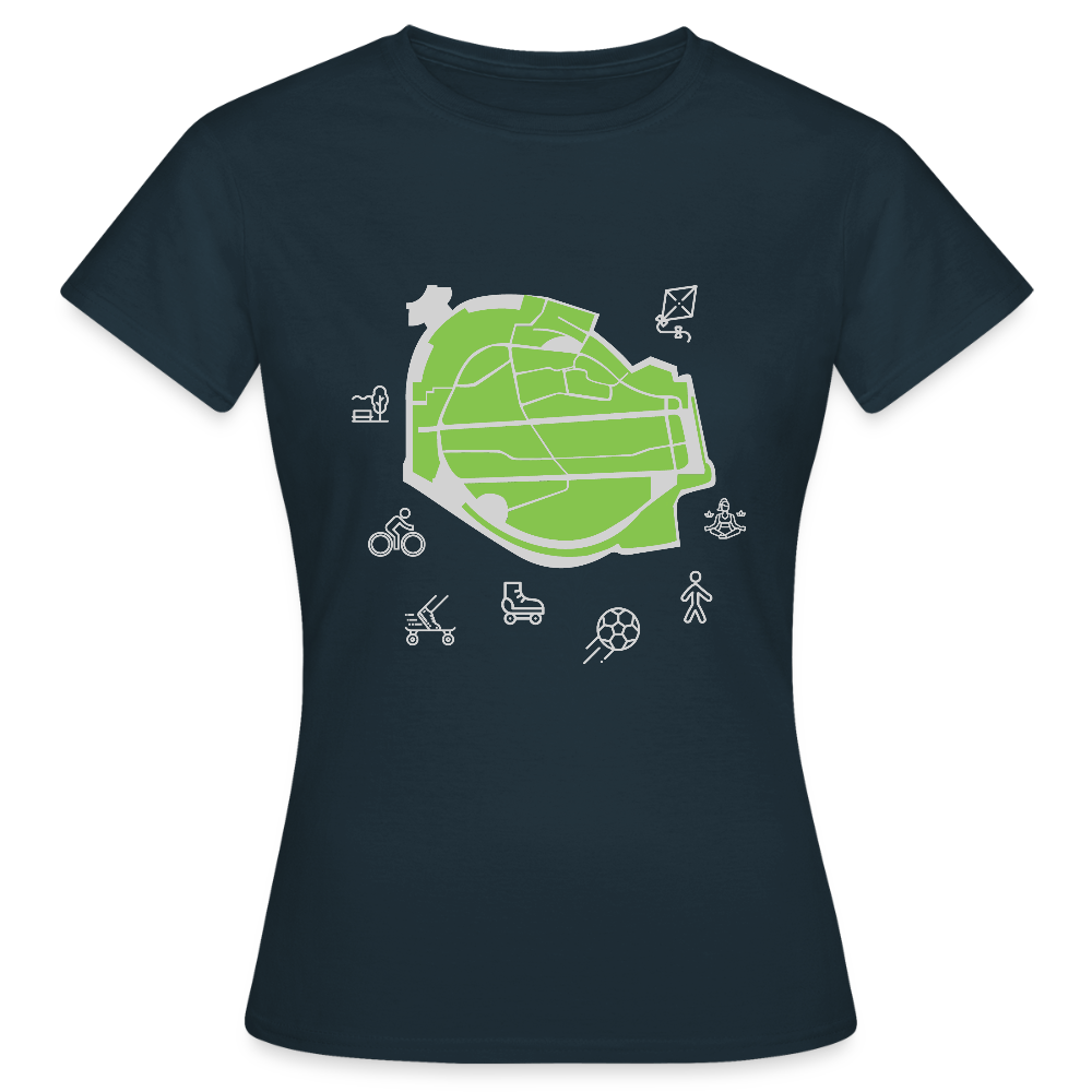 Tempelhof Feld - Frauen Premium T-Shirt - Navy