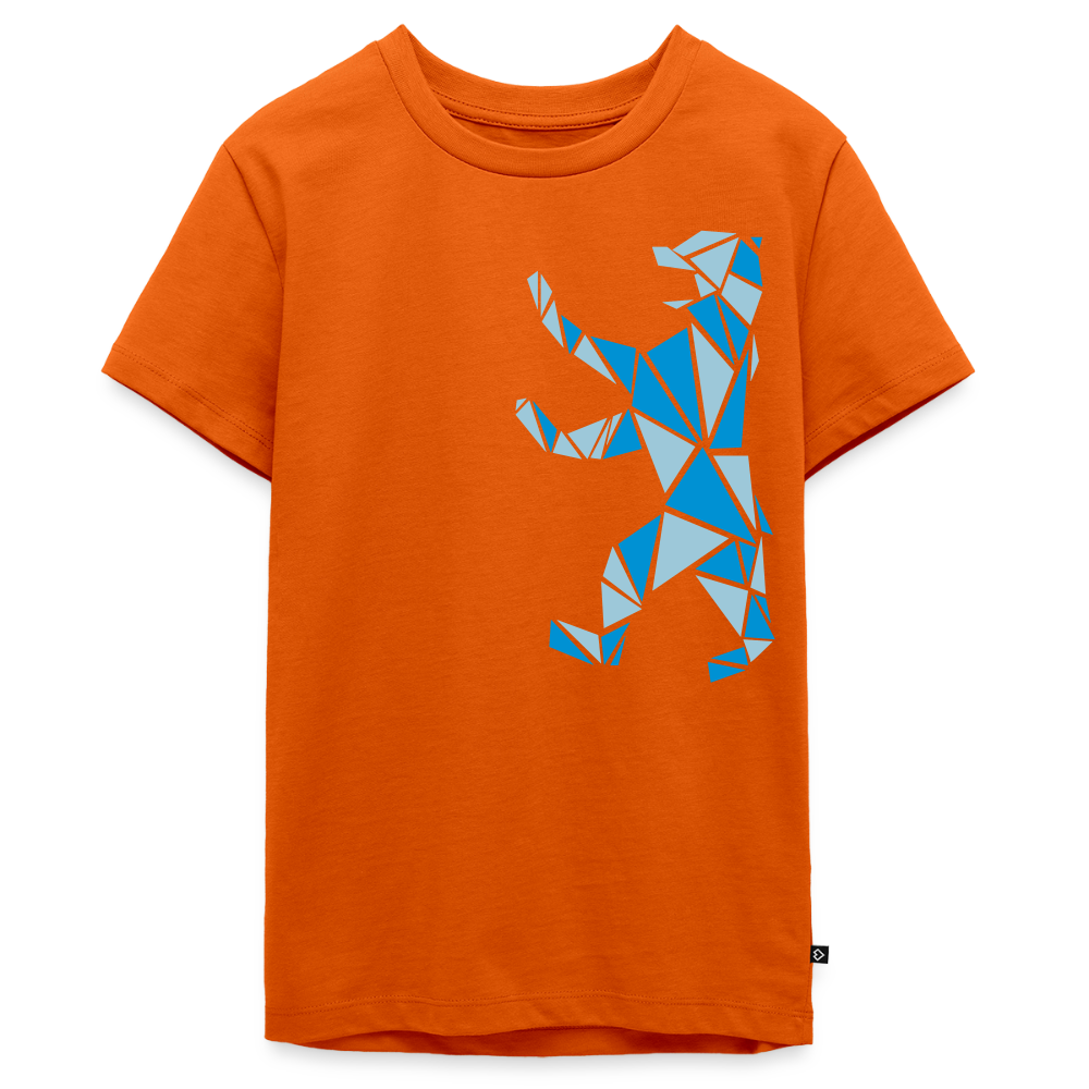 Berliner Bär Geometrie - Teenager Premium T-Shirt - Orange
