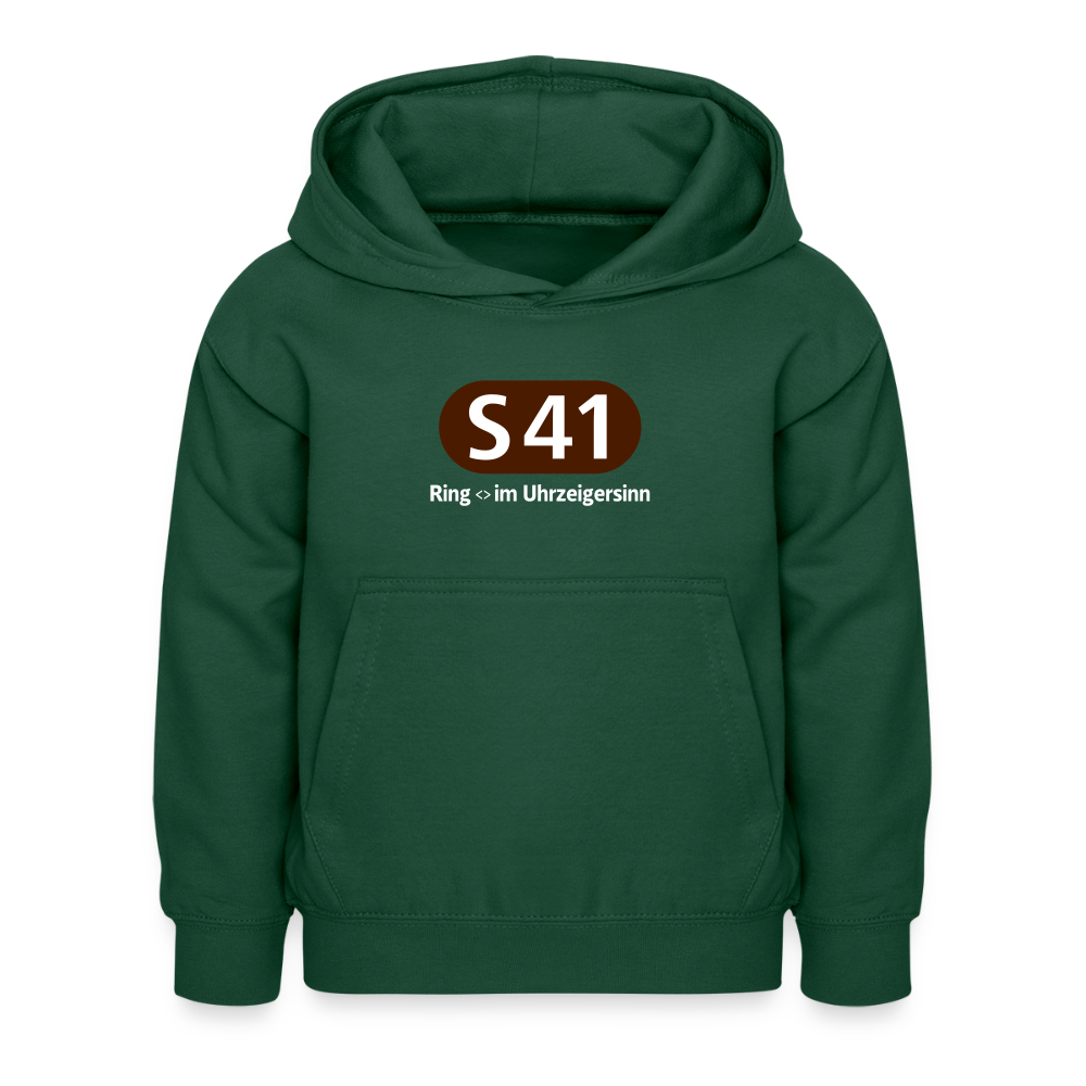 S41 - Kinder Premium Hoodie - Flaschengrün