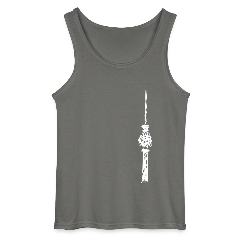 Fernsehturm Zick zack - Männer Tank Top - Anthrazit