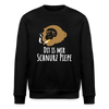 Dit is mir Schnurz Affe - Unisex Bio Sweatshirt - Schwarz
