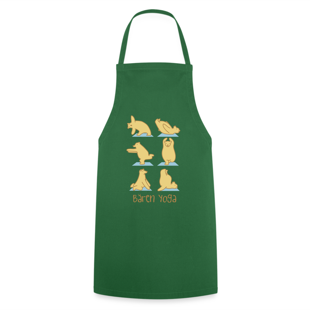 Bären Yoga - Kochschürze - Grün