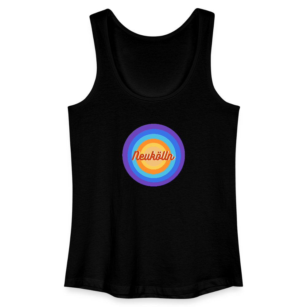 Neukölln Retro - Frauen Bio Tank Top - Schwarz