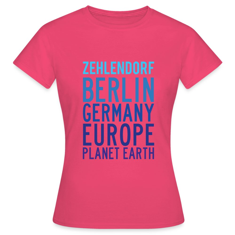 Zehlendorf Planet Earth - Frauen Premium T-Shirt - Azalea