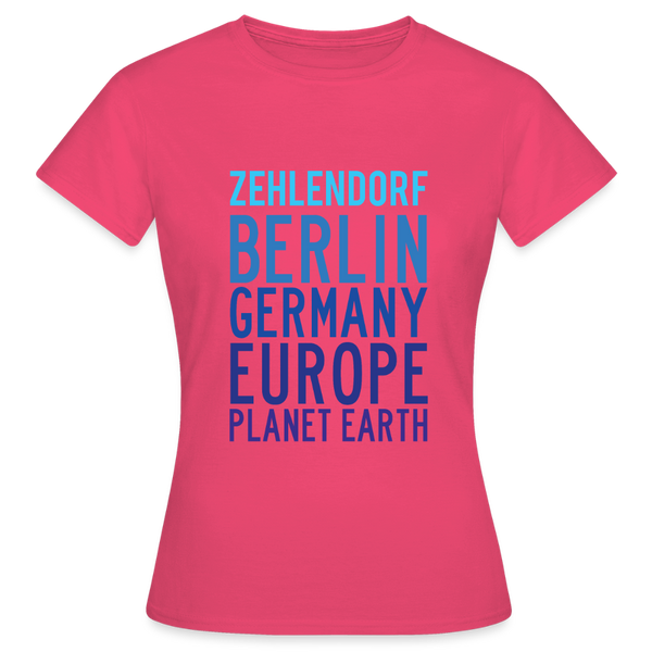 Zehlendorf Planet Earth - Frauen Premium T-Shirt - Azalea