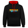 Neukölln Berlin Retro - Unisex Hoodie - Schwarz/Rot